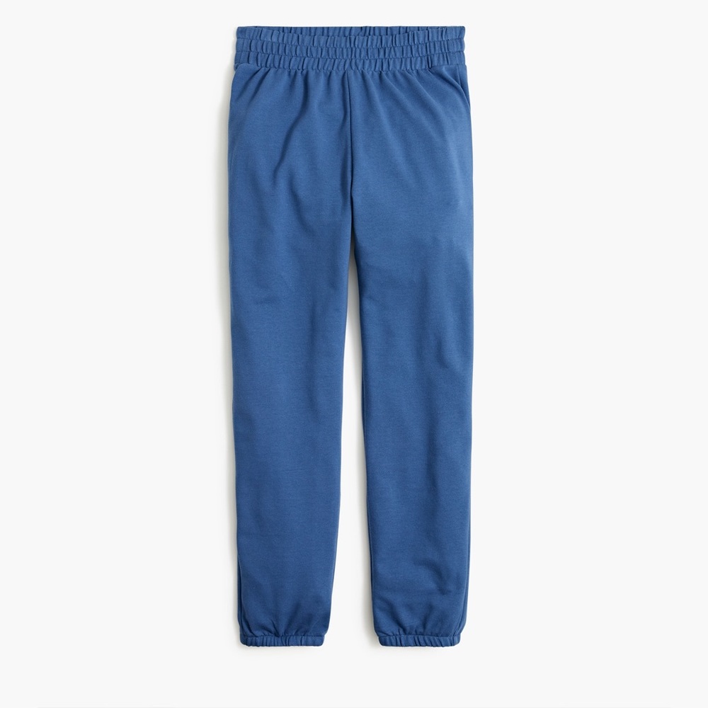 J. Crew Factory Lightweight Cotton Terry Jogger Pant Blue XS